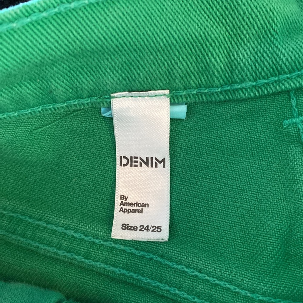 American Apparel High Waisted Denim Shorts - Picture 4 of 4